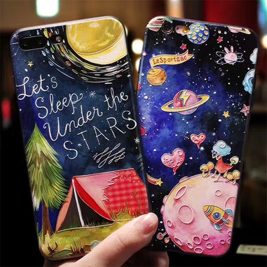 3D Relief Starry Space Case