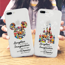 Load image into Gallery viewer, Matte White Minnie Mickey  Case