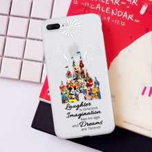 Load image into Gallery viewer, Matte White Minnie Mickey  Case