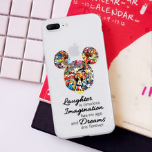 Load image into Gallery viewer, Matte White Minnie Mickey  Case