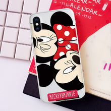 Load image into Gallery viewer, Matte White Minnie Mickey  Case
